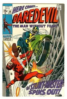 Buy Daredevil #58 7.5 // 1st Appearance Of Stunt-master Marvel Comics 1969 • 52.13£