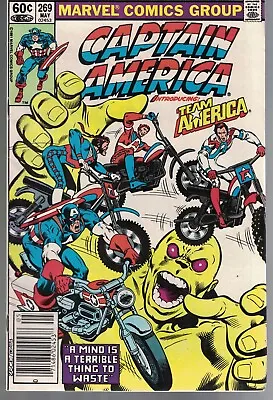 Buy 1982 Captain America #269 - Stored Since Purchase 1st Team America Motorcycle • 6.40£
