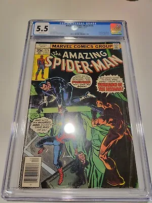 Buy AMAZING SPIDER-MAN #175 1977 CGC 5.5 KEY Punisher App NEWSSTAND Flash Sale!!! • 58.33£