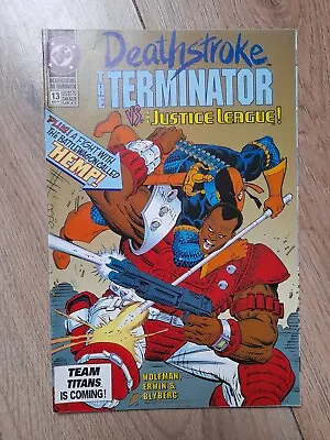 Buy 1992 DC Comics Deathstroke The Terminator Vs The Justice League! #13 • 1£