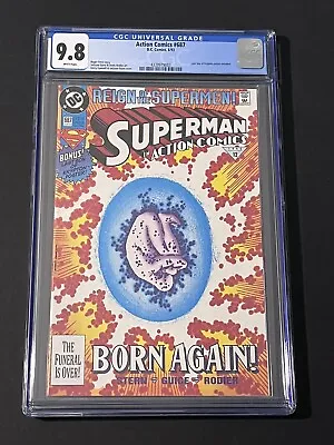 Buy Action Comics Superman #687 CGC 9.8 NMMT Eradicator Reign Of Superman • 63.24£