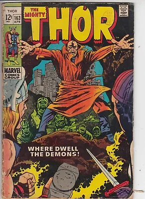 Buy Thor 163 - 1969 - Back Cover Missing • 4.99£