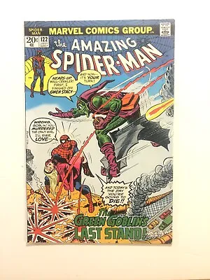 Buy The Amazing Spider-Man The Green Goblin’s Last Stand #122 July 1973 Comic Book • 275.92£