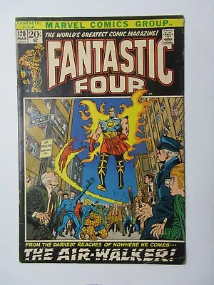 Buy 1972 Marvel Comics Fantastic Four #120 1st Air-Walker Herald Of Galactus • 23.71£