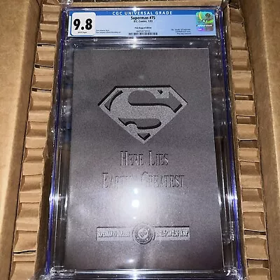 Buy Superman #75 CGC 9.8 Jurgens Death Of Superman 93 Poly-Bag Edition New Slab 2023 • 120.33£