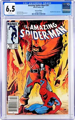 Buy Amazing Spider-Man #261 CGC 6.5 (Feb 1985, Marvel) Newsstand, Charles Vess Cover • 32.14£