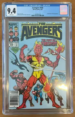 Buy The Avengers 258 CGC 9.4 White Pages (Marvel, 1985) Spider-man And Firelord • 37.92£