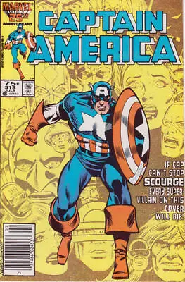Buy Captain America (1st Series) #319 (Newsstand) FN; Marvel | Mark Gruenwald Scourg • 9.64£