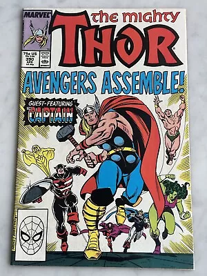 Buy Thor #390 Cap Wields Mjolnir VF/NM 9.0 - Buy 3 For FREE Shipping! (Marvel, 1988) • 13.05£