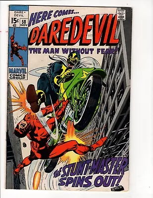 Buy Daredevil #58- 1969(this Book Has Minor Restoration See Description) • 16.68£