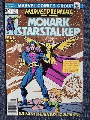 Buy MARVEL PREMIERE #32, Oct 1976. Monark Starstalker By Howard Chaykin. Very Fine • 4.80£