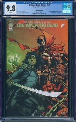 Buy Walking Dead Deluxe #53 CGC 9.8 Spawn Month Variant With Michonne Image 2022 • 39.77£