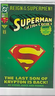Buy ACTION COMICS 687 Vol 1 ~ Superman Collector's Edition With POSTER @1993 • 5.53£