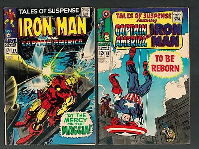 Buy Marvel Comics Tales Of Suspense IRON MAN CAPTAIN AMERICA #96 & 99 • 35.61£