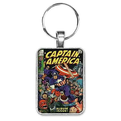 Buy Captain America #112 Cover Key Ring Or Necklace Classic Comic Book Jewelry • 10.24£
