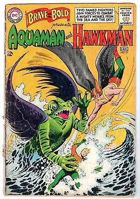 Buy Brave And The Bold #51 Featuring Aquaman & Hawkman, Very Good Condition • 31.98£