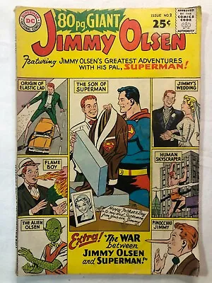 Buy 80 Page Giant #2 Jimmy Olsen Vintage 1964 DC Comics Nice Condition!! • 75.90£