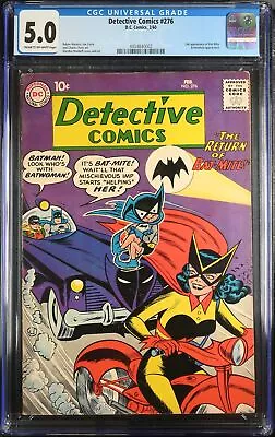 Buy Detective Comics #276 CGC VG/FN 5.0 2nd Bat-Mite! DC Comics 1960 • 259.04£