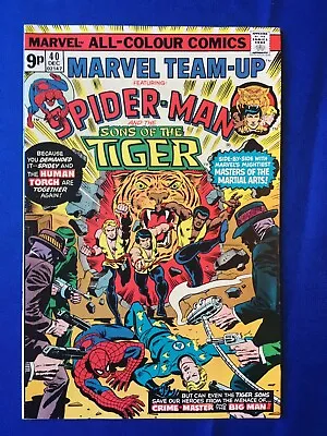 Buy Marvel Team-Up #40 NM (9.4) MARVEL ( Vol 1 1975) Spider-man, Sons Of The Tiger • 13£