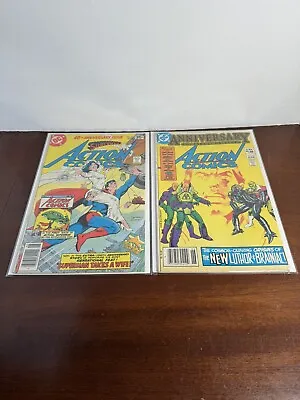 Buy Lot Of 2 Action DC Comics 484 & 544 - Wedding / 1st Lex Luthor Warsuit KEY 🔑 • 15.98£