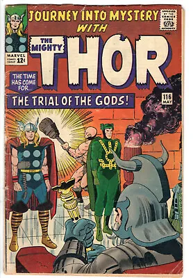 Buy Journey Into Mystery Thor #116 (1965) - Grade 4.0 - Trial Of The Gods W/ Loki! • 31.98£
