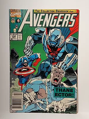 Buy Marvel Comics Avengers Issue #334 Vision Captain America Newstand 1991 • 4.34£