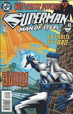 Buy Superman Comic 71 Man Of Steel Cover A Frist Print 1997 Louise Simonson Eaton DC • 10.80£