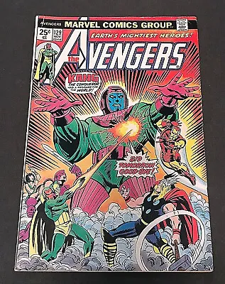 Buy The Avengers #129, Nov '74, Very FIne-, 3 Free Comic Books, MVS Intact! • 31.70£