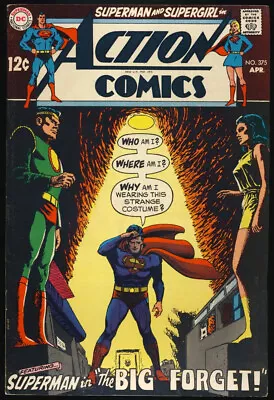 Buy ACTION COMICS #375 1969 VF+ 8.5 SUPERMAN  The Big Forget  SUPERGIRL DC Comics • 35.97£