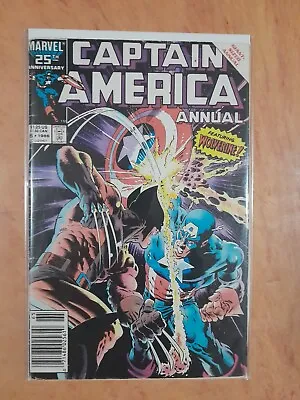 Buy Captain America Annual #8 (1986) Captain America Vs. Wolverine • 18.32£