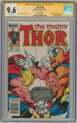 Buy Thor #338 CGC SS 9.6 SIGNED Walt Simonson Art 2nd Beta Ray Bill NEWSSTAND EDT. • 157.98£