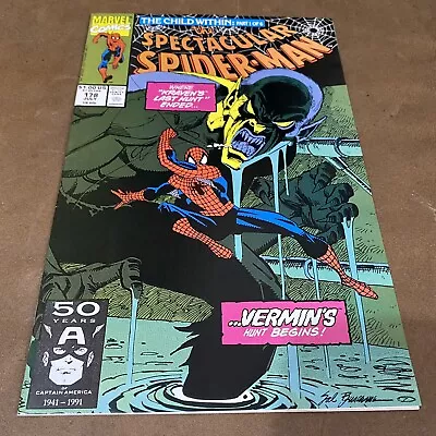Buy Spectacular Spider-Man #178 | VF/NM | 1ST Dr. Ashley Kafka | Vermin | Marvel • 23.15£