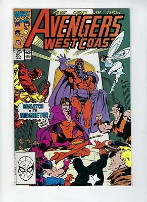 Buy AVENGERS WEST COAST # 60 (Rematch With Magneto, High Grade, JULY 1990) NM • 3.95£