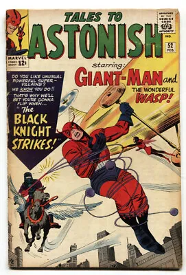 Buy Tales To Astonish #52-1964-giant-man-kirby-silver Age-marvel - Vg • 111.21£