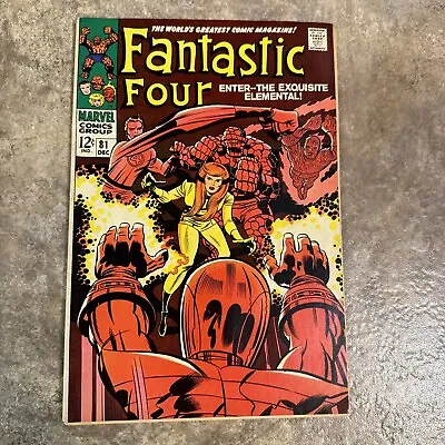 Buy Fantastic Four #81 Comic Book | Marvel 1968 Qualified 1968 • 9.59£