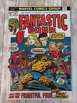 Buy Fantastic Four #129  Marvel 1972 - VG/F - Key - 1st App. Of Thundra! • 18.38£
