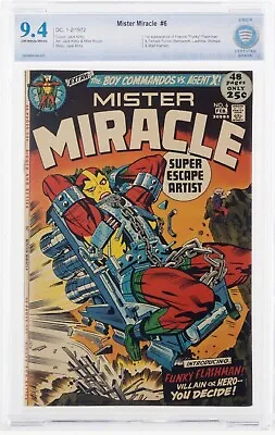 Buy 🔥Mister Miracle 6 CBCS 9.4 1972 Jack Kirby Cover 1st App Of The Female Furi Cgc • 94.20£