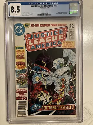 Buy Justice League Of America #193 (Aug 1981, DC) CGC 8.5 (White Pages) • 37.84£