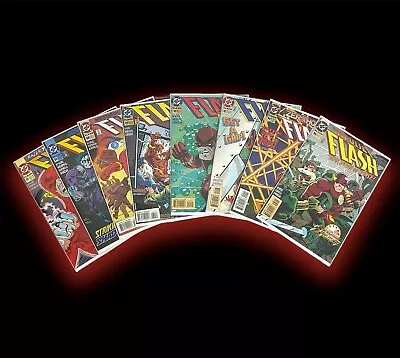 Buy DC Comics Flash Lot Of (8) 1990’s Comics #85,86,88,89,90,91,94 & 95 Bagged&Board • 23.71£
