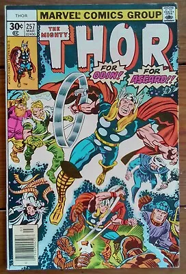 Buy Thor 257, Marvel Comics, March 1977, Vg+ • 3.99£