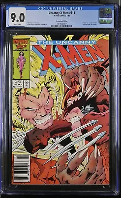 Buy The Uncanny X-Men #213 CGC 9.0 Wolverine Vs. Sabretooth Newsstand  - 4414008007 • 43.48£