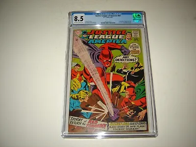 Buy Justice League Of America #64 CGC 8.5 Silver Age Key DC Comic 1st SA Red Tornado • 197.79£