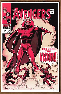 Buy Avengers #57 1st Vision Poster Art Print '92 Jack Kirby WandaVision • 8.10£