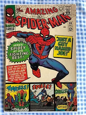 Buy Amazing Spider-Man 38 (1966) 2nd Cameo App Of Mary Jane. Last Steve Ditko, Cents • 129.99£
