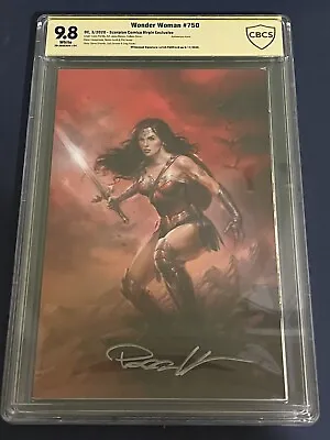 Buy Wonder Woman #750 Scorpion Virgin Exclusive Signed By Parrillo CBCS 9.8 • 193.69£