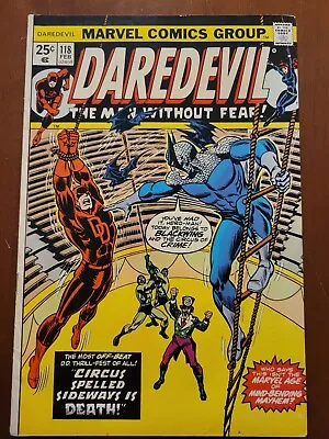 Buy DAREDEVIL #118 🔑 1st Appearance Of Blackwing, Marvel Comics 1975 MVS Intact • 12.01£