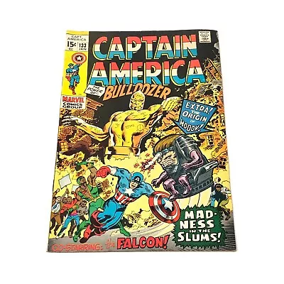 Buy Vintage 1970 Captain America Bulldozer #133 Comic Book • 71.96£