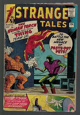 Buy Marvel Comics Strange Tales 124 VG- 3.5  Dr Strange Fantastic Four 1964  • 35.99£