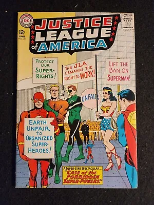 Buy JUSTICE LEAGUE OF AMERICA #28 (DC Comics 1964) F/VF Tattooed Man Appearance • 79.03£