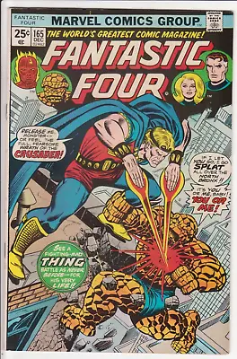 Buy Fantastic Four #165, Marvel Comics 1975 VF 8.0 Death Of Crusader/Marvel Boy • 19.46£